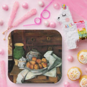 セザンヌ – 容器、果実、布 ペーパープレート (パーティー)