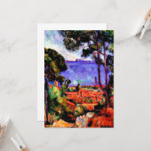 セザンヌ – 木々の間を見る カード (正面/裏面インサイチュ)