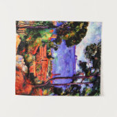 セザンヌ – 木々の間を見る タペストリー (正面(横))