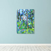 セザンヌ – 森の中で有名絵画な キャンバスプリント (インサイチュ (ウッドフロア))
