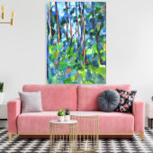 セザンヌ – 森の中で有名絵画な キャンバスプリント (インサイチュ (リビング))