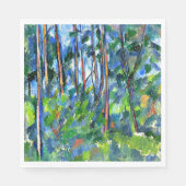 セザンヌ – 森の中 スタンダードランチョンナプキン (正面)