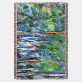 セザンヌ – 森の中 スローブランケット (正面縦)