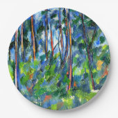 セザンヌ – 森の中 ペーパープレート (正面)
