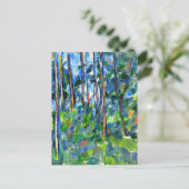 セザンヌ – 森の中 ポストカード (スタンド正面)