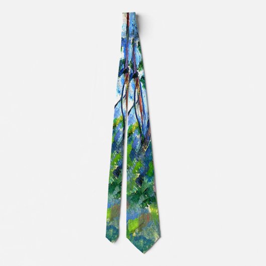 セザンヌ – 森の中–1898 ネクタイ (裏面)