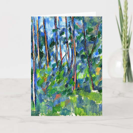 セザンヌ-森の… -1898 カード (正面)