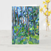 セザンヌ-森の… -1898 カード (黄色い花)