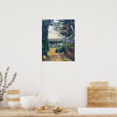 セザンヌ – 湖に続く道路 ポスター (キッチン)