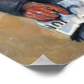 セザンヌ – 着座男性 ポスター (角)