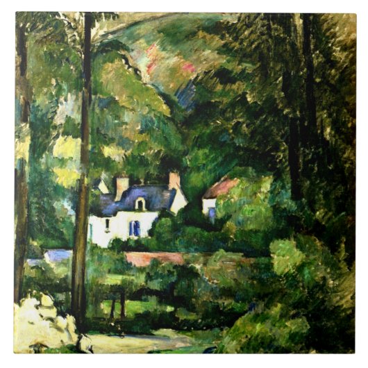 セザンヌ – 緑の家, 1881, タイル (正面)