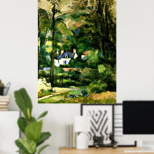 セザンヌ – 緑の家–1881 ポスター (ホームオフィス)