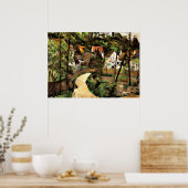 セザンヌ – 道の曲がり角 ポスター (キッチン)