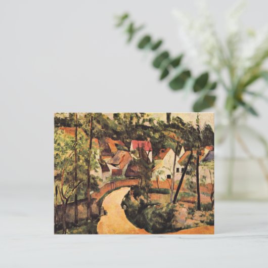 セザンヌ – 道の曲がり角 ポストカード (スタンド正面)