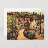セザンヌ – 道の曲がり角 ポストカード (正面/裏面)