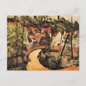 セザンヌ – 道の曲がり角 ポストカード (正面)