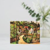 セザンヌ – 道路を曲がる ポストカード (スタンド正面)