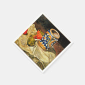 セザンヌ – 陶器を使ったイタリアン静物 スタンダードカクテルナプキン (角)