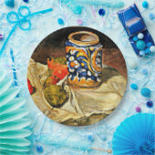 セザンヌ – 陶器を使ったイタリアン静物 ペーパープレート (パーティー)