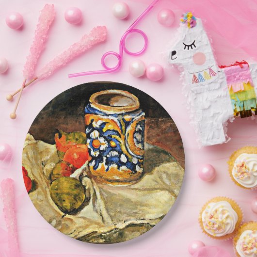 セザンヌ – 陶器を使ったイタリアン静物 ペーパープレート (パーティー)