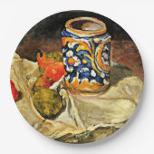 セザンヌ – 陶器を使ったイタリアン静物 ペーパープレート (正面)