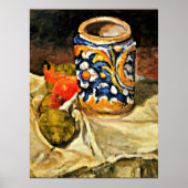 セザンヌ – 陶器を使ったイタリアン静物 ポスター (正面)