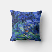セザンヌ – 青（横） クッション (正面)