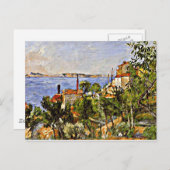 セザンヌ – 風景、勉強後自然、1876 ポストカード (正面/裏面)