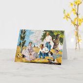 セザンヌ- Picnic on a Riverbank カード (黄色い花)