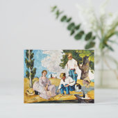 セザンヌ- Picnic on a Riverbank ポストカード (スタンド正面)