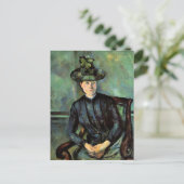 セザンヌ- Woman in a Green Hat ポストカード (スタンド正面)