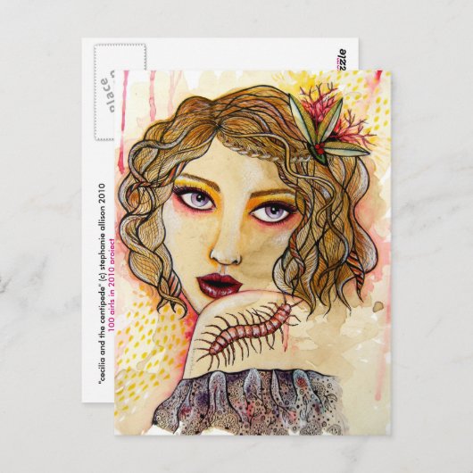 セシリアとセンチピード ポストカード (正面/裏面)