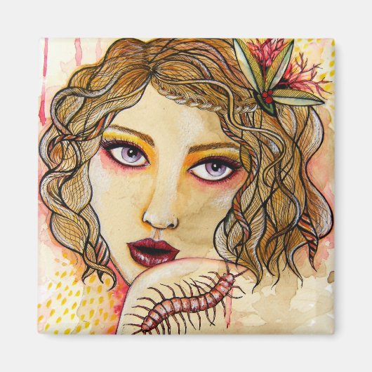 セシリアとムカデ磁石 マグネット (正面)