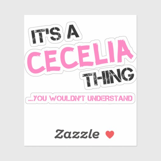 セシリアはTシャツが分からないこと シール (シート)