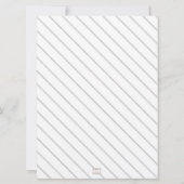 セシリア伝統的:結婚式招待状(黒) 招待状 (裏面)