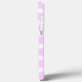 セシリア・ネーム・テンプレート・ピンク・アンド・ホワイト・水玉模様 Case-Mate iPhoneケース (裏面 / 左)