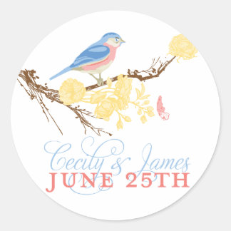 セシリー&ジェームズステッカー ラウンドシール