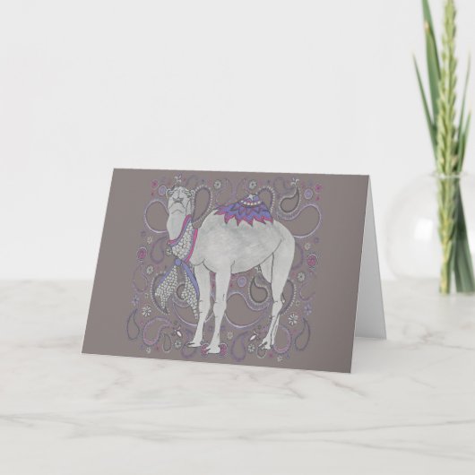 セシルおよびDigginのペイズリーは服を着ました! サンキューカード (正面)