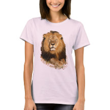 セシルを記念してライオンのTシャツのデザインライオン
