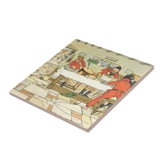 セシルAldinのヴィンテージのタイル狩りの朝食 タイル (側面)