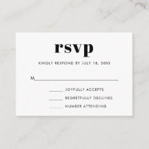 セシンプルリフ結婚のRSVP