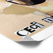 「セシーパスのパイプ」のコラージュインスパイアのプリント ポスター (角)