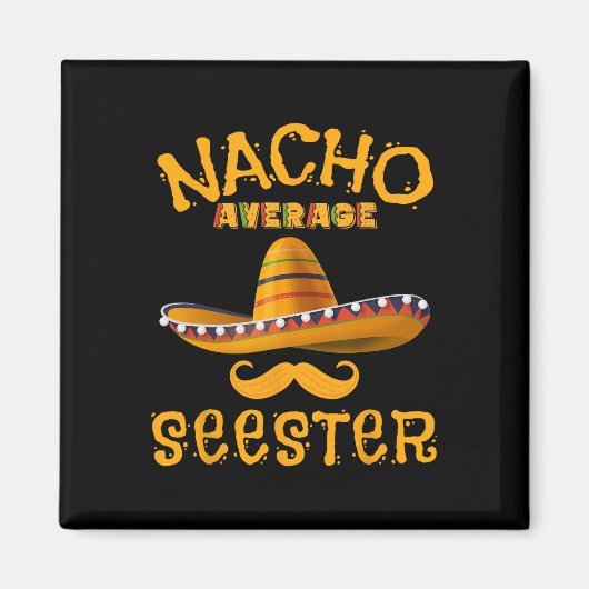 セスターおもしろいメキシカン姉妹のジョークのユーモアCinco De M マグネット (正面)