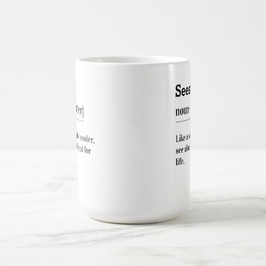 セスター名詞:姉妹だがクール- コーヒーマグカップ (中央)