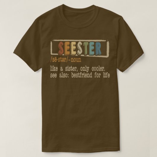 セスター定義セスター辞書シ最高のスター Tシャツ (デザイン正面)