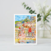 セストリレヴァンテイタリア有名な旅行水の色 ポストカード (スタンド正面)