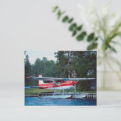 セスナのフロートプレーン ポストカード (スタンド正面)