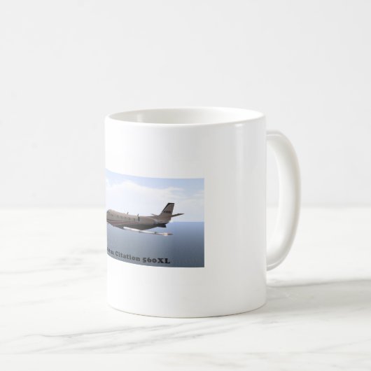 セスナの参照560 XLのマグ コーヒーマグカップ (正面右)