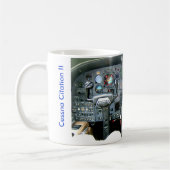 セスナの参照IIの計器板 コーヒーマグカップ (左)