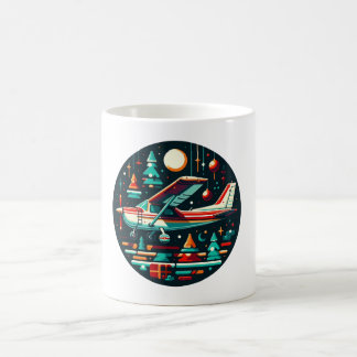 セスナクリスマスマグ コーヒーマグカップ